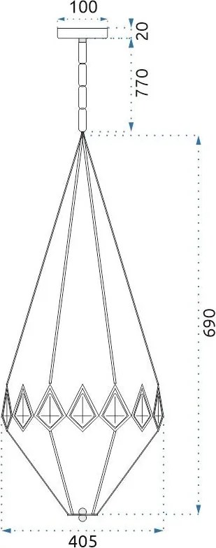КРИСТАЛЕН ПОЛИЛЕЙ DIAMENT APP767-3CP