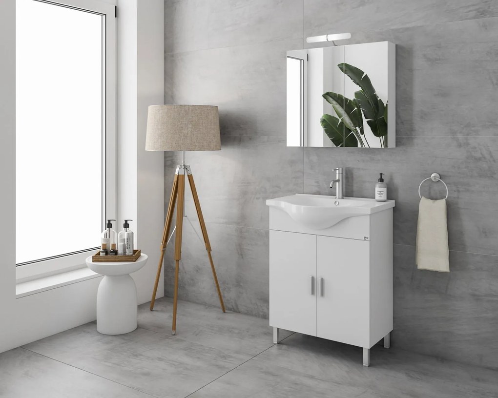 Комплект за баня Drop Luna 65-White