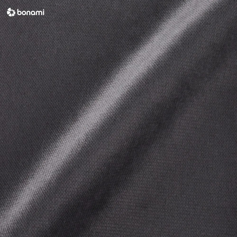 Тъмносиво кадифено ъглово канапе, ляв ъгъл Lofty Lilly - Miuform