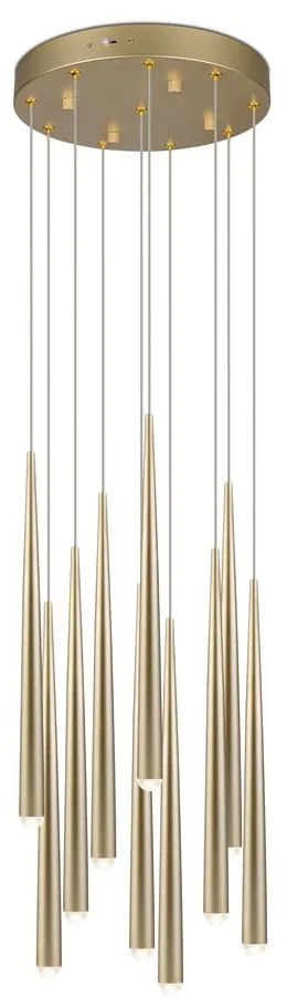 LED висящо осветително тяло в златист цвят ø 30 cm Cala – Trio Select