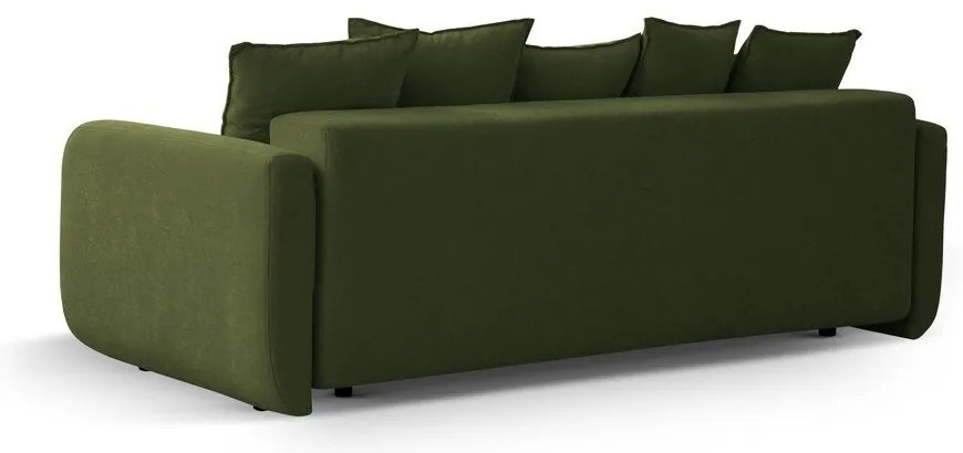 Зелен разтегателен диван с място за съхранение 231 cm Elen – Micadoni