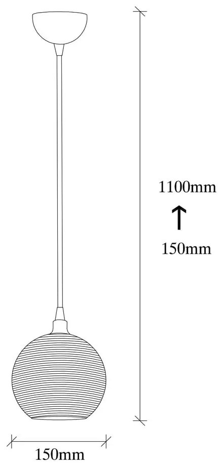 Жълта охра и златисто висящо осветително тяло със стъклен абажур ø 15 cm Muzo – Opviq lights