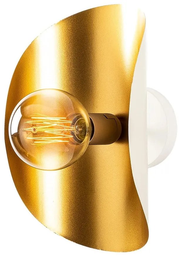 Бяла и златисто стенна лампа Sivani – Opviq lights