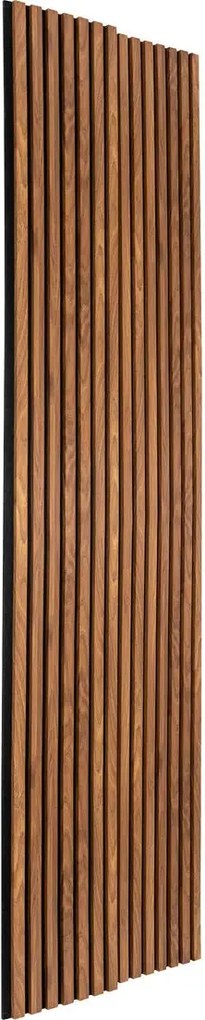 Декоративен aкустичен стенен панел Colva, 240x60 cm, MDF - Черно дърво