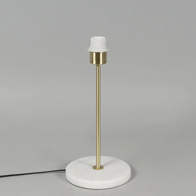 Ретро настолна лампа месинг с рамка Granny Black 25 cm - Kaso