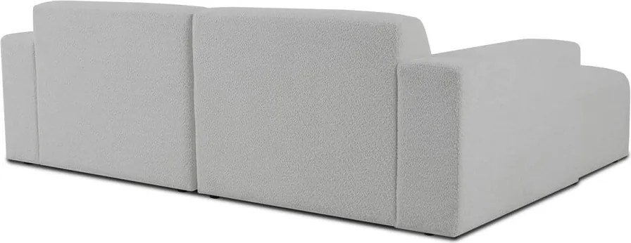 Бял ъглов диван от букле (ляв ъгъл) Roxy – Scandic