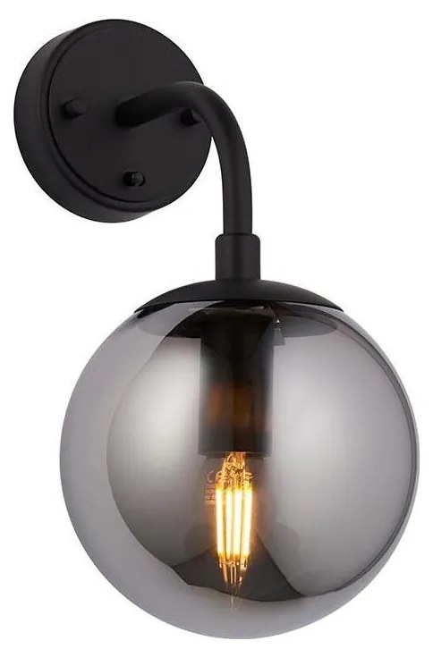 Endon 106664 - Аплик ONTARIO 1xE14/7W/230V черен/опушен