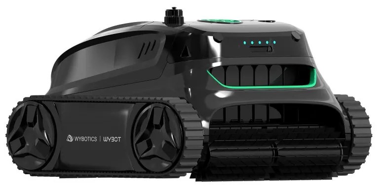 Безкабелен робот за почистване на басейни Wybot S2, 91W, За до 300 м2, SMART, 3 режима, Self-parking, Auto-reverse, IPX8, Сив