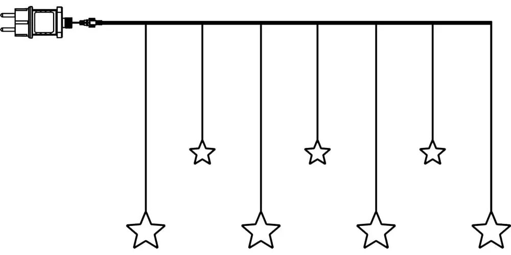 Светлинна декорация с коледен мотив Dew Drop Stars - Star Trading