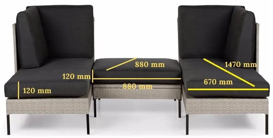 Бежов градински диван Orkanger - Bonami Selection