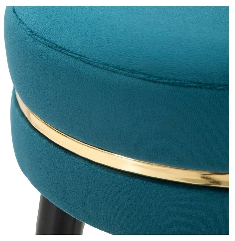 Тюркоазен тапициран бар стол (височина на седалката 74 cm) Paris – Mauro Ferretti