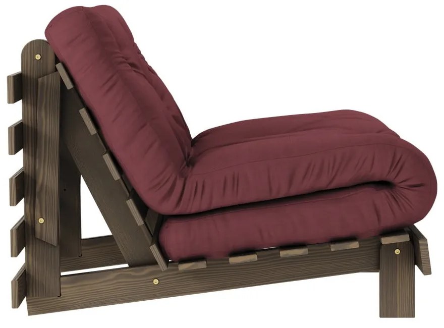 Кресло в цвят бордо Roots - Karup Design