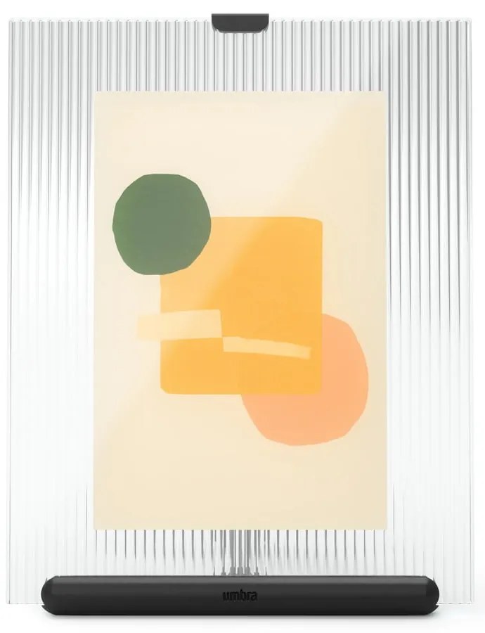 Черна стъклена стояща рамка 16x20 cm Flute – Umbra