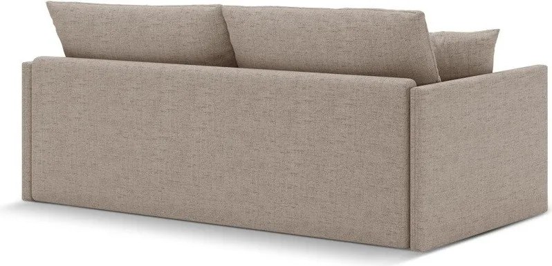 Светлокафяв шенилов сгъваем диван 209 cm Shannon – Cosmopolitan Design