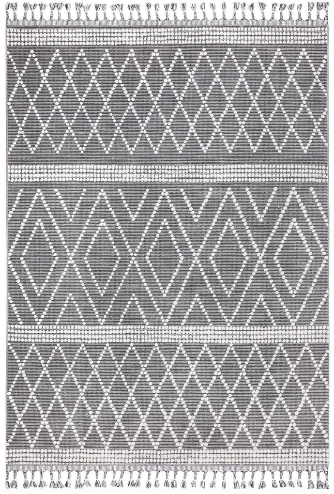 Килим (195 x 290) 75544A - Сиво