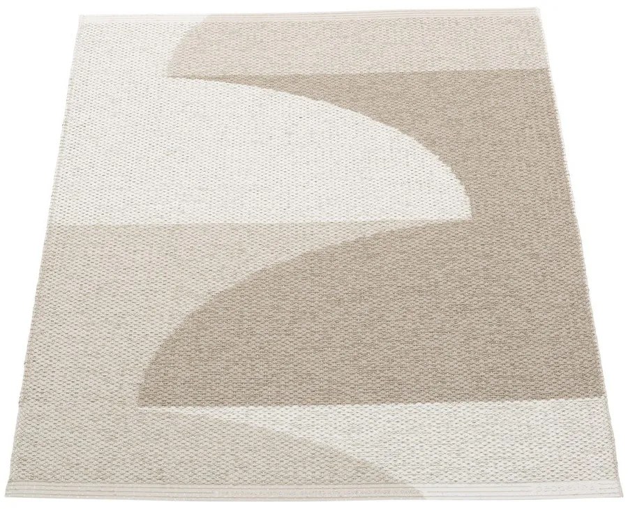 Бежов килим за открито и закрито 70x90 cm Hill Dark Linen – Pappelina