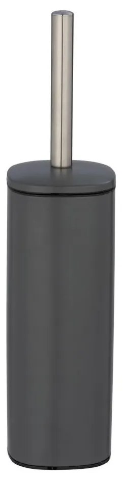 WENKO 24777100 - Комплект за WC ALASSIO 9,3x39,2 cm неръждаема стомана/сива