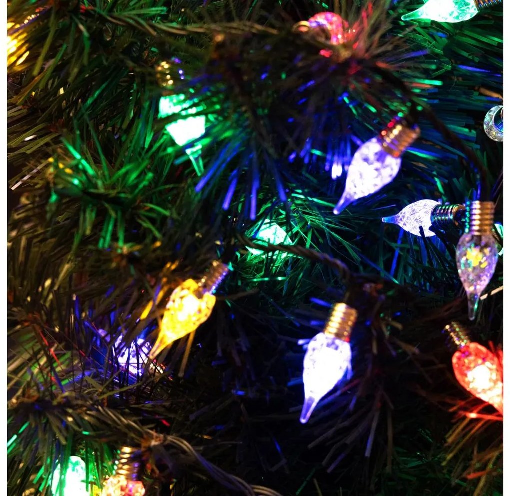 LED външна коледна светлинна верига LINE, 200 светодиода, 12,75 м, IP44, многоцветна