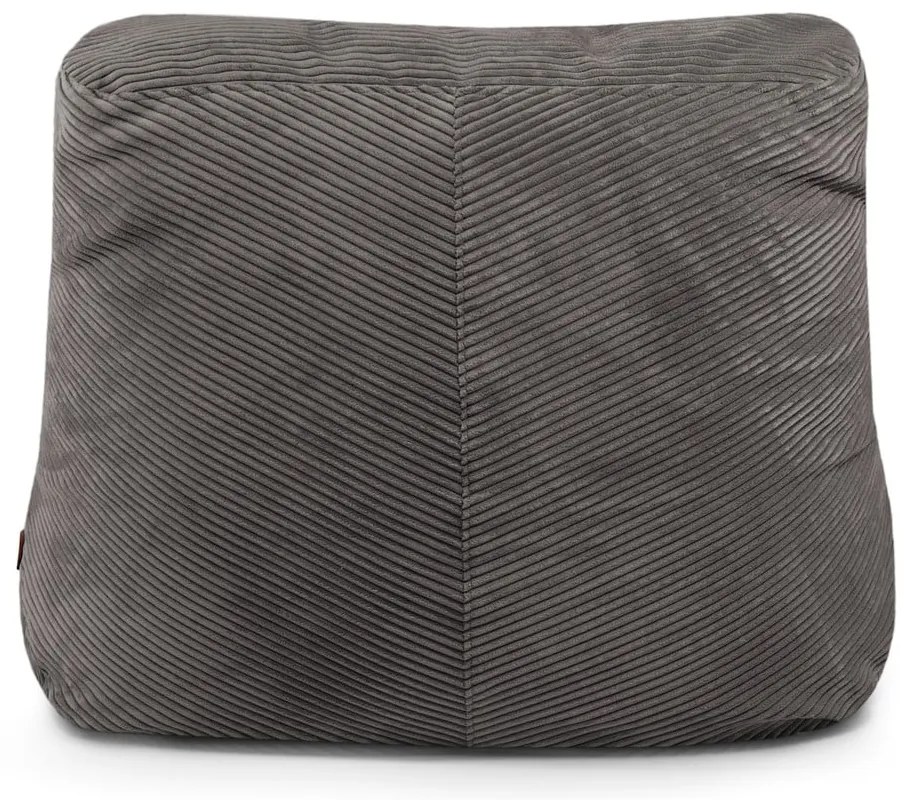 Кафяв пуф от рипсено кадифе Tube 100 – SLOWDOWN