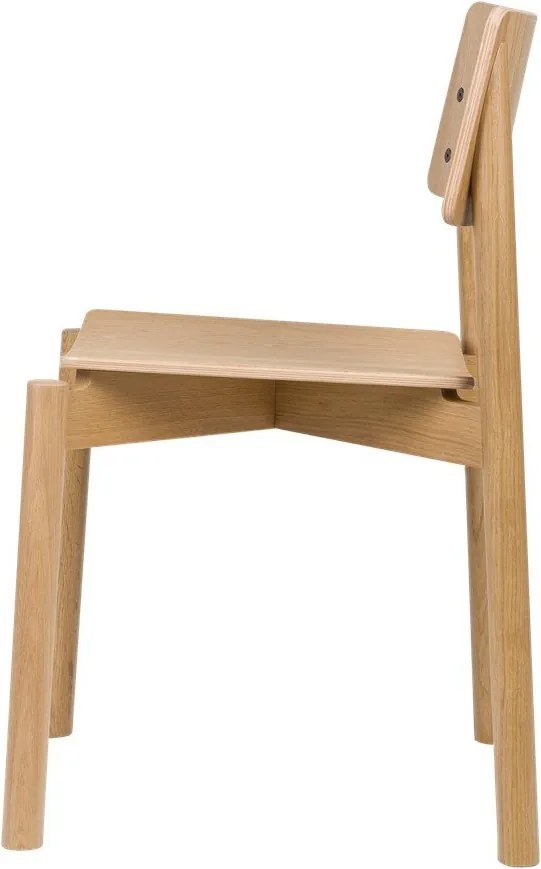 Трапезен стол за подреждане от декор от дъб в естествен цвят Wem – noo.ma