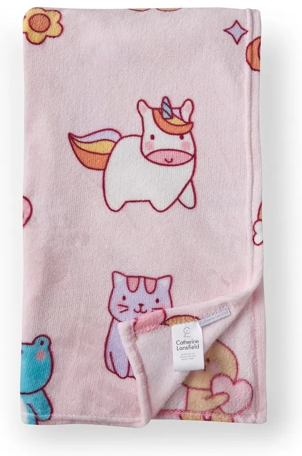 Розово бебешко одеяло от флийс 130x170 cm Forever Together – Catherine Lansfield