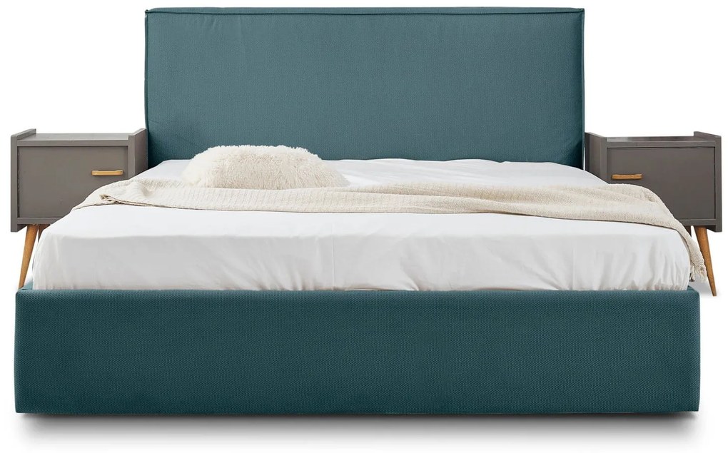 Тапицирано легло Pure-Petrol-150 x 200-Με μηχανισμό ανύψωσης