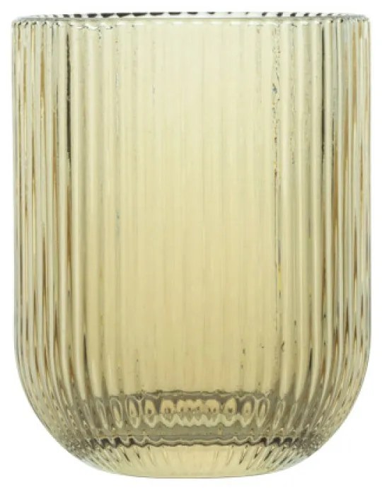 Horecano - Стъклена чаша за алкохол / аператив ниска 260мл ф7,5x9,5см жълта BLOOM-(AT122109А)