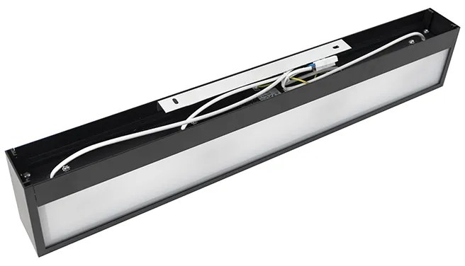 Дизайнерски удължен стенен аплик черен 60 см - Houx