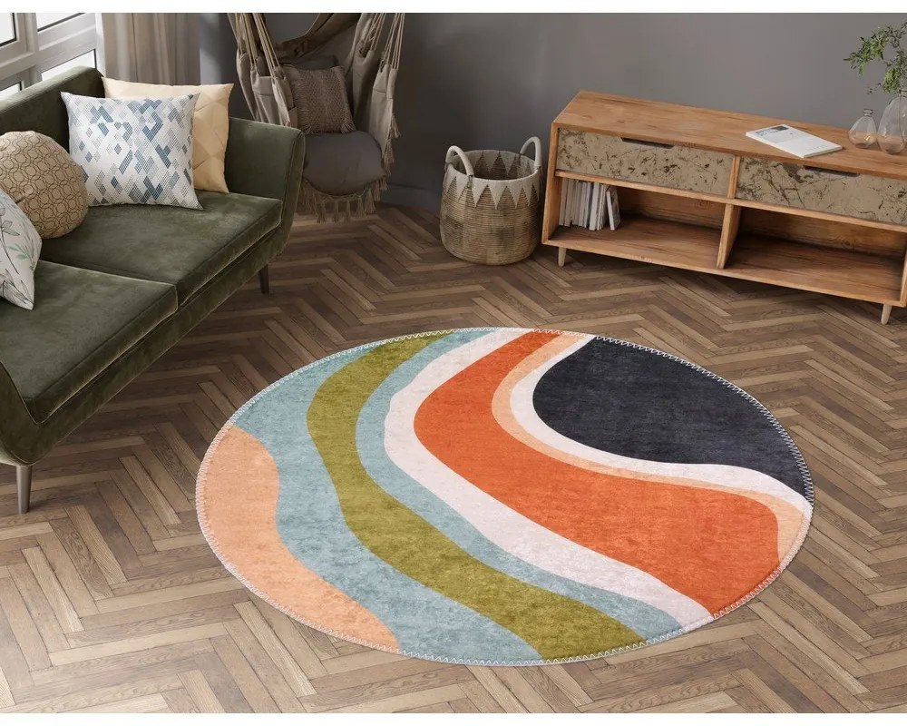 Кръгъл килим подходящ за пране ø 120 cm Colors of Joy – Vitaus