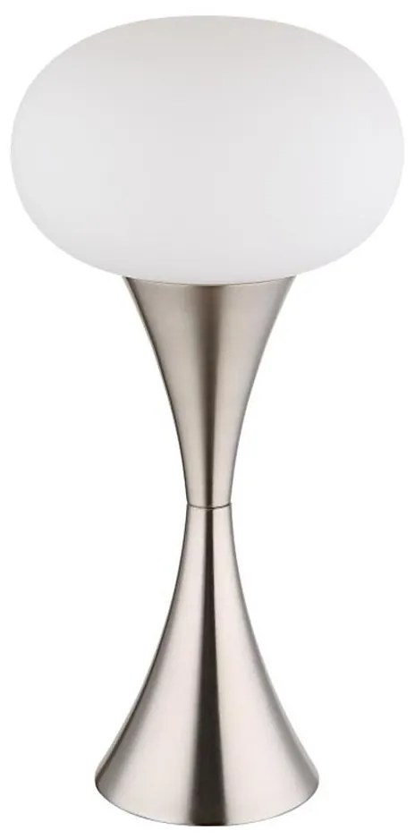 Globo 21027N - Настолна лампа LULA 1xE14/25W/230V матов хром