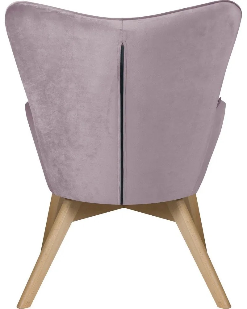 Кадифено кресло лавандула Niko – Ropez