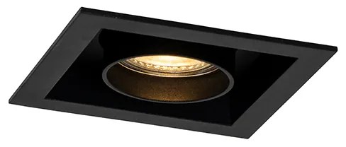 Модерен вграден прожектор черен регулируем - Roof