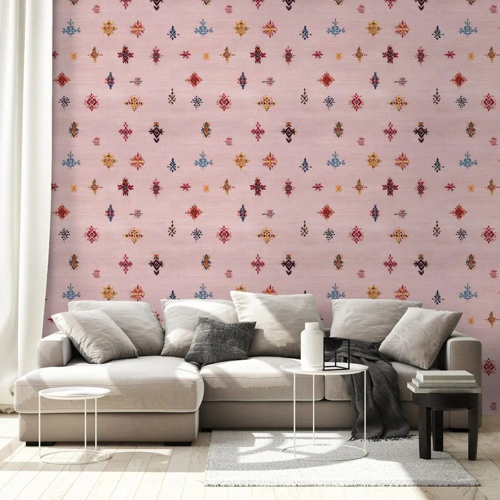 Самозалепващ тапет – Пастелни етно мотиви