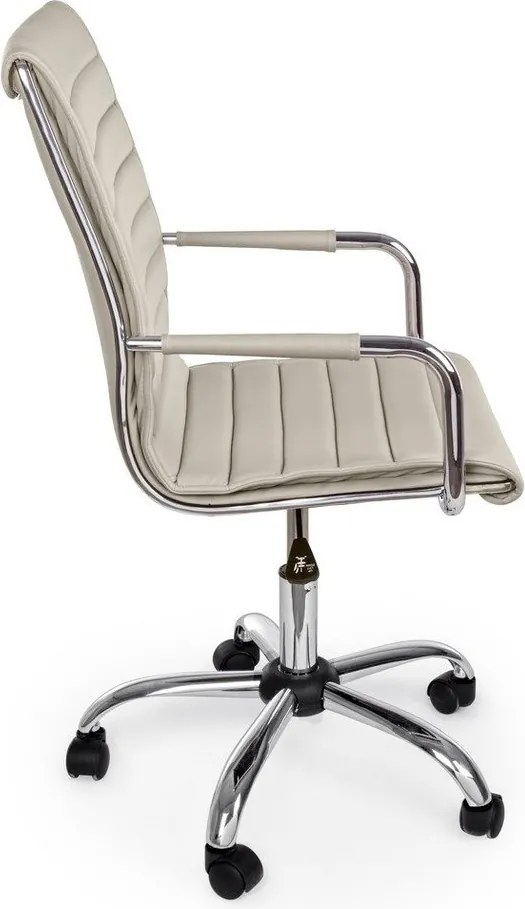 Кафяво-сив офис стол от имитация на кожа Perth – Yes Everyday