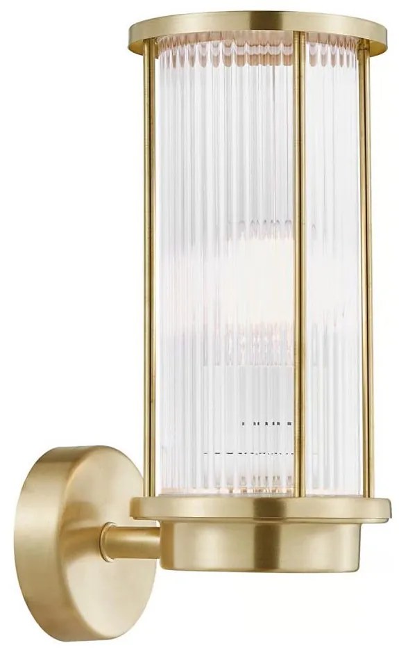 Nordlux - Външно стенно осветително тяло LINTON 1xE27/15W/230V IP54 месинг