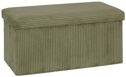 Пейка със съхранение atmosphera Arum, Рипсено кадифе, Сгъваема, 76x38 cm - Каки