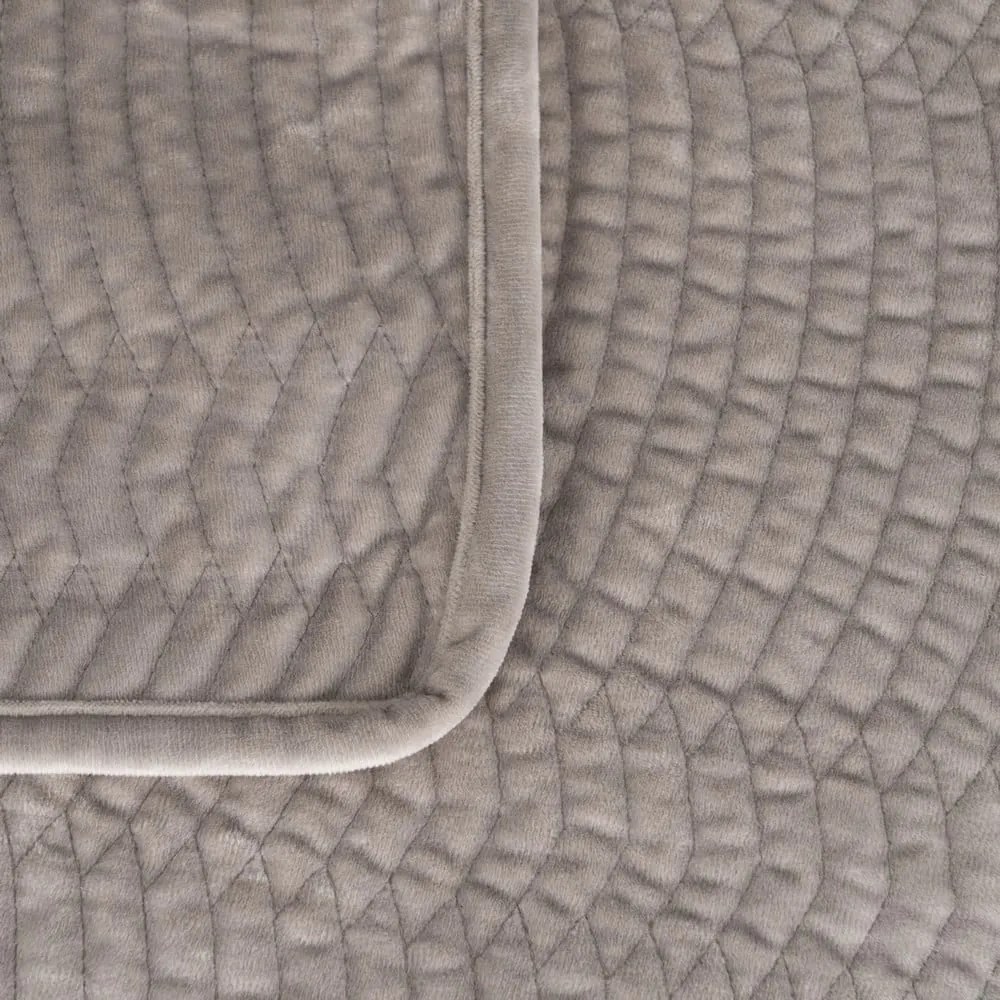 Сиво капитонирано покривало за легло 230x260 cm – Ixia