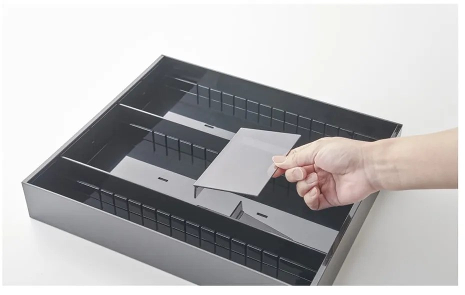 Черен пластмасов бюфет за чекмеджета 47,5 x 35 cm - YAMAZAKI