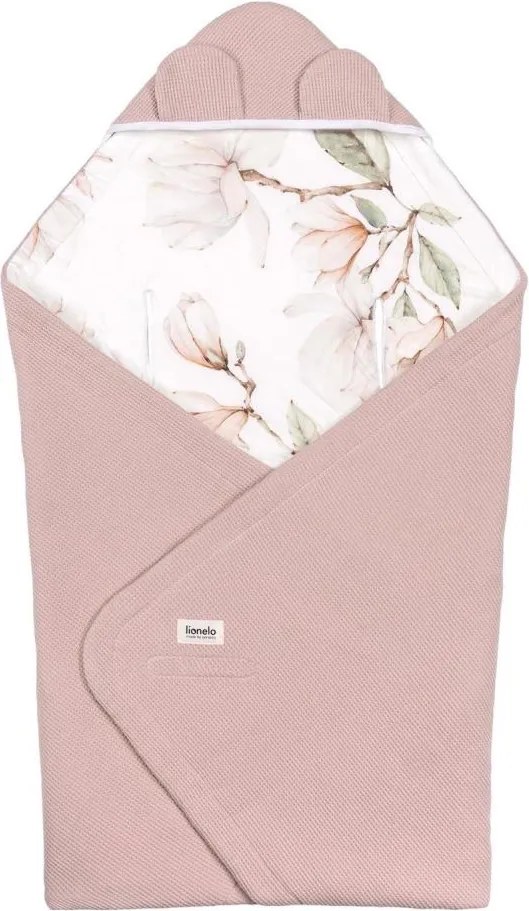 Lionelo - Завивка за столче за кола TRAVEL SWADDLE 90x90 cm бежова Magnolia