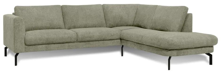 Светлозелен ъглов диван (десен ъгъл) Gomero – Scandic
