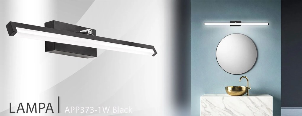 АПЛИК ЗА БАНЯ LED 12W 50CM APP373-1W BLACK