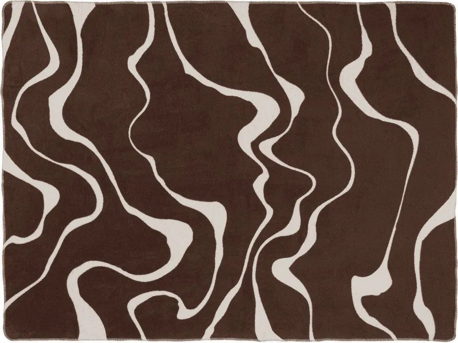 Кафяво/кремаво одеяло 150x200 cm Felu – noo.ma