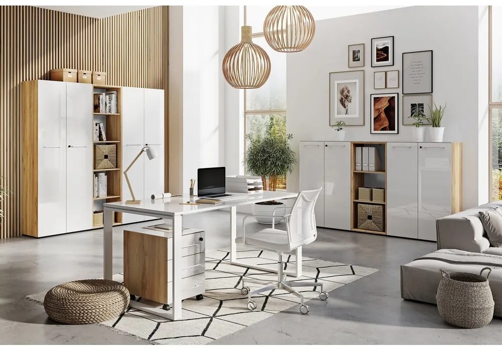 Работна маса от дъб 160x80 cm Monteria - Germania