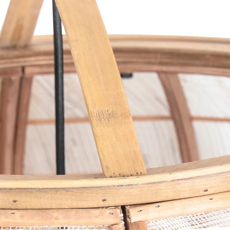 Смарт висяща лампа кафява 58 см вкл. Wifi G95 - Pascal