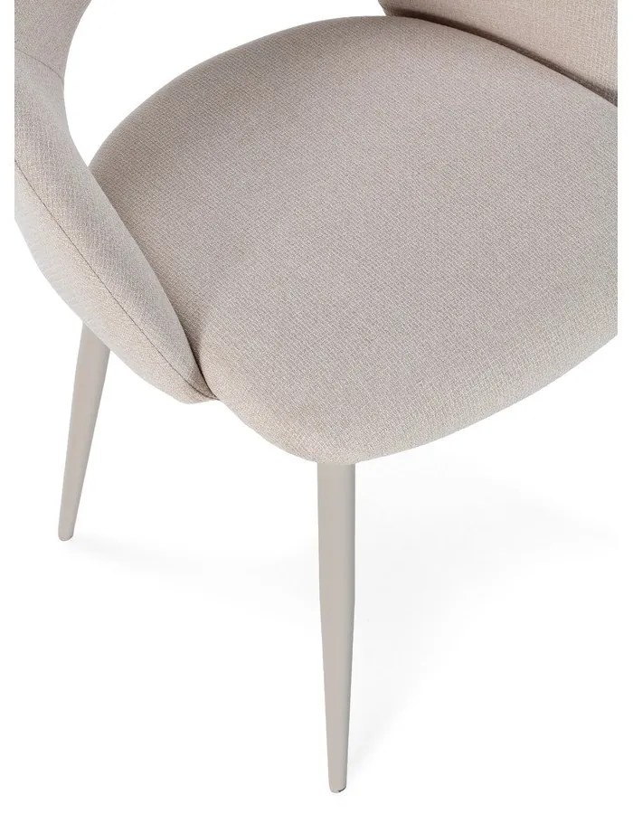 Бежови тапицирани трапезни столове в комплект 2 бр. Lia – Marckeric