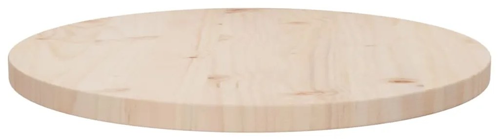813646 vidaXL Плот за маса, Ø50x2,5 см, бор масив