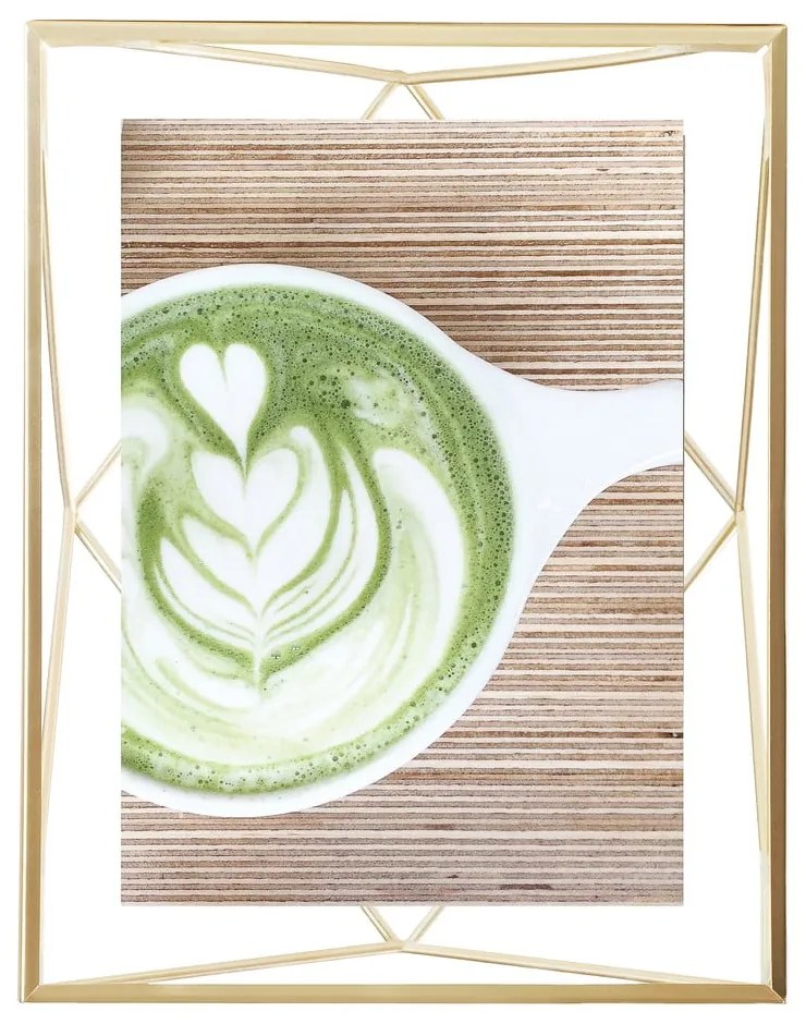 Метална стойка/рамка за стена в златист цвят 18x23 cm Prisma - Umbra