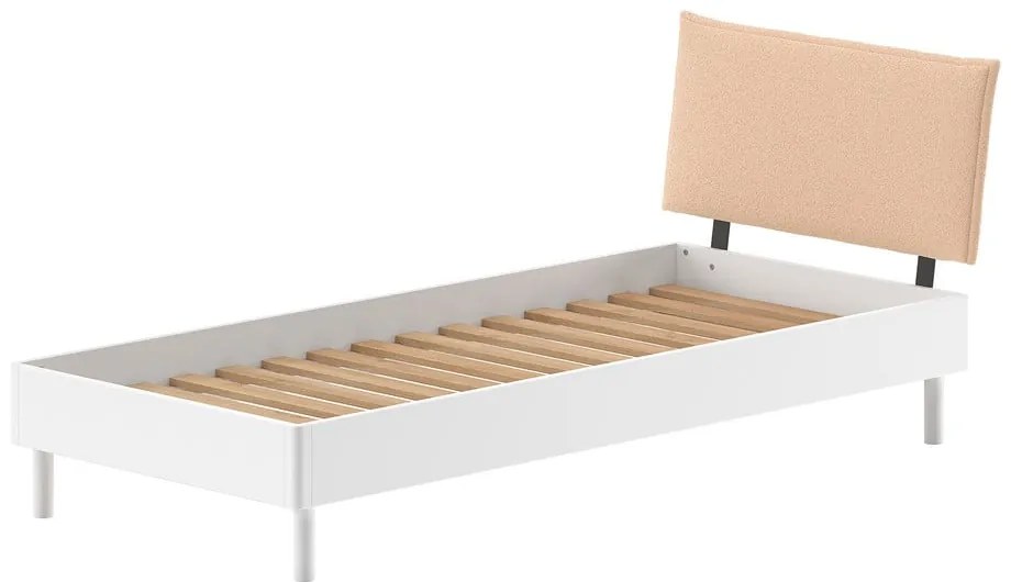 Бяло детско легло 90x200 cm от масивен бук Forrest – Vipack