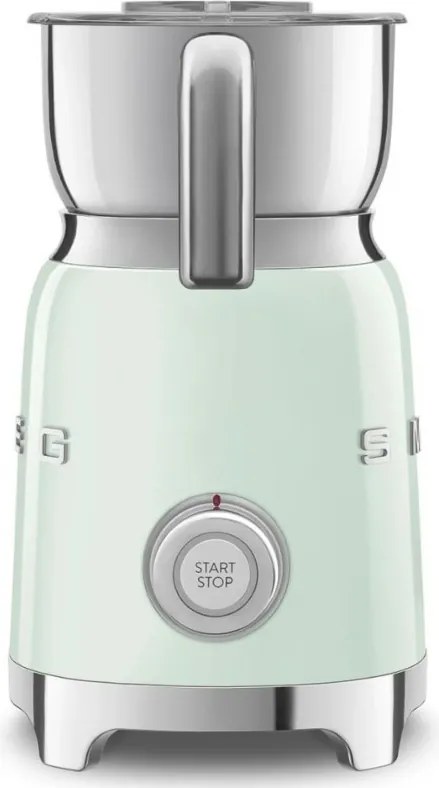 Уред за разпенване на мляко Smeg MFF11PGEU, 500 W, 600 мл, 8 програми, Подвижна кана, Автоматично изключване, Пастелно Зелен