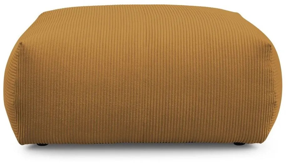 Жълта табуретка от рипсено кадифе Voltaire – Bobochic Paris